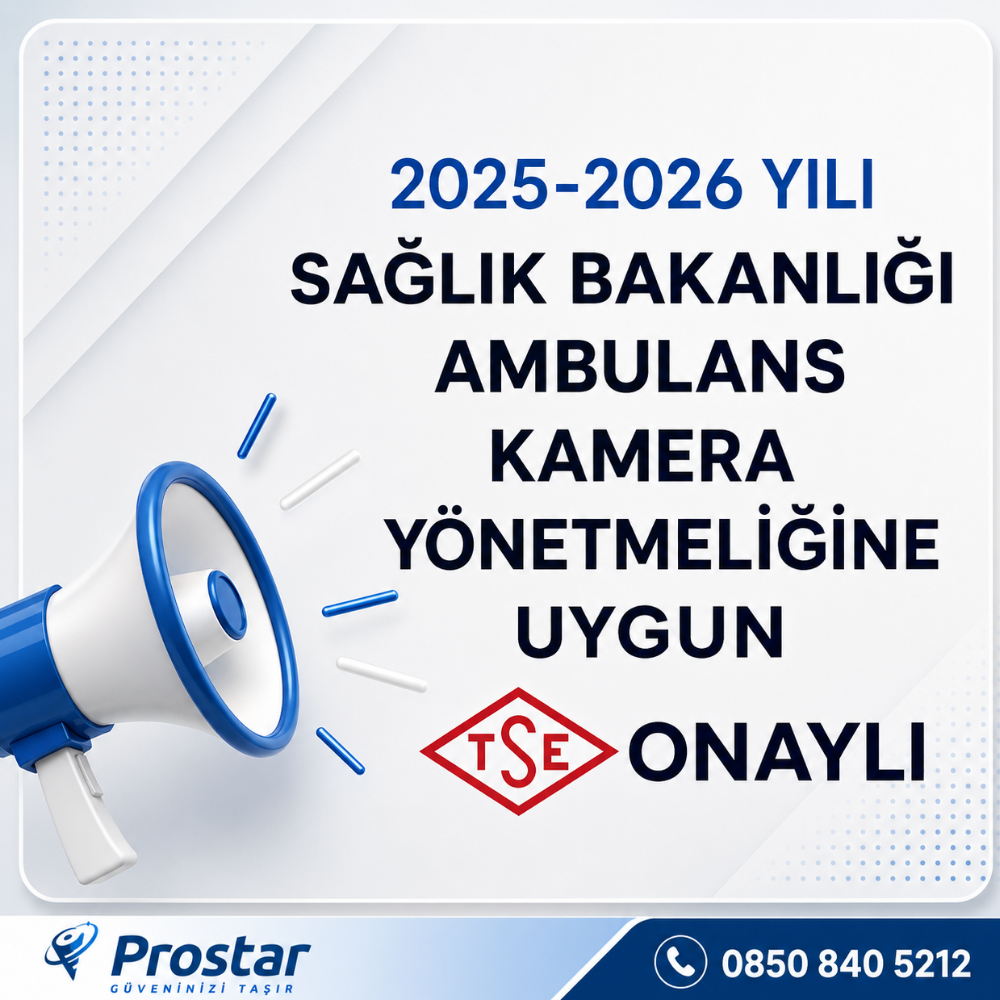 Ambulans Yönetmeliğine Uygun 2 Kameralı 8 Kanal Mobil NVR 500 GB Tak Kullan Set
