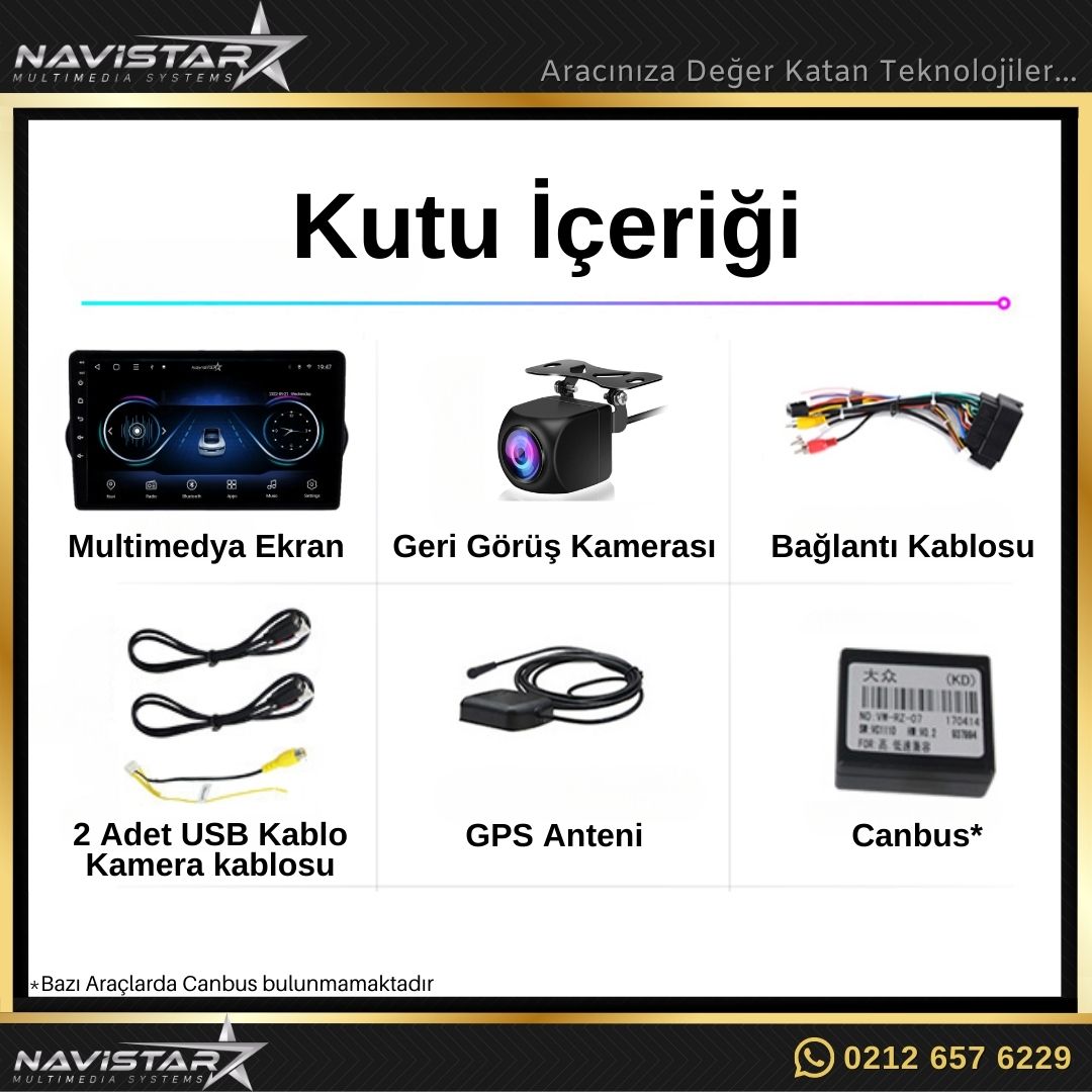 Fiat Egea 2+64GB Kablosuz Carplay 2015-2022 Android 13 Navigasyon Multimedya Sistemi