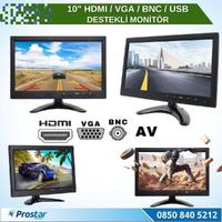 10.1" Büyük Ekranlı Hdmi  Vga  Bnc  Av  Usb Girişli Monitör