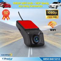 Wifi G-Sensör Park Modu 128 GB Destekli Araç Yol Sürüş Kamerası Geniş Açılı