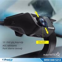 Wifi G-Sensör Park Modu 128 GB Destekli Araç Yol Sürüş Kamerası Geniş Açılı