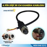 30 Cm 4 Pin aviation dişi soket Kısa Kamera Kablosu