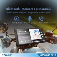 5 inç Carplay Motosiklet Kamera Seti 2K 1440P 2 Kameralı Wifi Bluetooth Lastik Basınç göstergeli