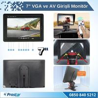 7" Vga Ve Av Girişli Araç Monitörü 