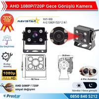 AHD 1080P/720P Orta Boy Gece Görüşlü 4 Pin Soketli Kamyon Tır Otobüs Kamerası