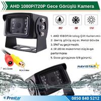 AHD 1080P/720P Büyük Gece Görüşlü RCA AV Soketli Kamyon Tır Otobüs Kamerası