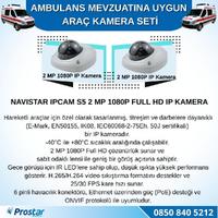Ambulans Mevzuatına Uygun 2 Kameralı 8 Kanal Mobil NVR 1 TB 7 inç Monitörlü Tak Kullan Set