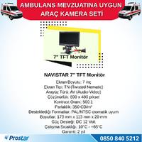 Ambulans Mevzuatına Uygun 2 Kameralı 8 Kanal Mobil NVR 500 GB 7 inç Monitörlü Tak Kullan Set