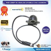 Metal Mini Kasa AHD 1080P ve Analog Pal Çevirilebilir 4 Pin Starlight Gece Görüşlü Yön Ayarlanabilir Araç Kamerası