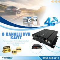 8 Kanal AHD Profesyonel 1080p 4G GPS WIFI Uzaktan izlemeli Mobil Dvr Kayıt Cihazı 
