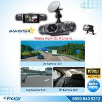 4 Kameralı 1080P WIFI, GPS Geniş Açılı Dashcam Araç içi Kamera Kayıt Sistemi 3 inç  Full HD