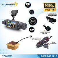 4 Kameralı 1080P WIFI, GPS Geniş Açılı Dashcam Araç içi Kamera Kayıt Sistemi 3 inç  Full HD
