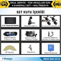 Okul Servisleri Için 10.36" Dokunmatik Ekranlı 4 Kameralı Kayıtlı Video Müzik Telefon Ekran Yansıtma Özellikli Tak Kullan Kamera Seti