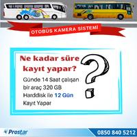 Otobüsler Için Kayıtlı 4 Kameralı 320 Gb Harddiskli Kamera Seti