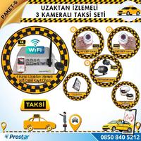 Taksi Kamera Seti 6 Uzaktan Izlemeli 3 Kameralı Wifi 1 Tb Harddisk Dahil