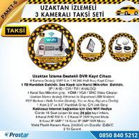 Taksi Kamera Seti 6 Uzaktan Izlemeli 3 Kameralı Wifi 1 Tb Harddisk Dahil