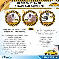 Taksi Kamera Seti 6 Uzaktan Izlemeli 3 Kameralı Wifi 1 Tb Harddisk Dahil