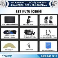 Tır Ve Kamyon 10.36" Dokunmatik Ekranlı 4 Kameralı Kayıtlı Video Müzik Telefon Ekran Yansıtma Özellikli Tak Kullan Kamera Seti