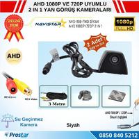 Yan Araç Kamerası AHD 1080P ve 720P Full HD Mini (Siyah) Özel Tasarım