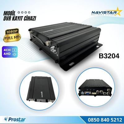 4 Kanal AHD 1080P Harddisk ve Sd kart Destekli Profesyonel Mobil DVR Kayıt Cihazı