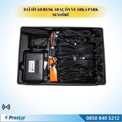 8li Ön ve Arka Araç Park Sensörü Siyah