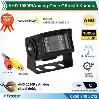 AHD 1080P/720P Büyük Gece Görüşlü RCA AV Soketli Kamyon Tır Otobüs Kamerası
