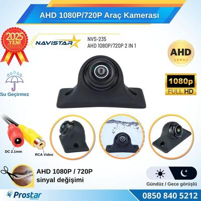 AHD 1080P/720P Silikonlu Arka, Yan ve Ön Görüş Kamerası Rca Soket