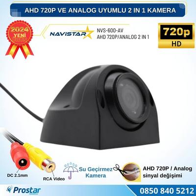 AHD 720P ve Analog Pal Uyumlu Gece Görüşlü Yan, Ön ve Arka Uyumlu Full HD Kamera