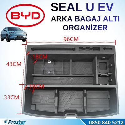 BYD SEAL U EV Arka Bagaj Altı Komple Organizeri Gizli Bölmeli Düzenleyici Seti