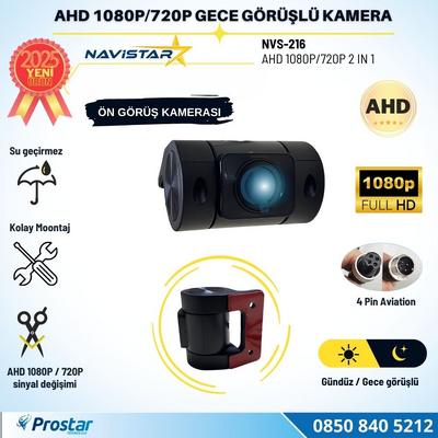 Cama Yapışan Ön ve Kabin Görüş Kamerası AHD 1080P/720P 4 Pin aviation soket Kamera
