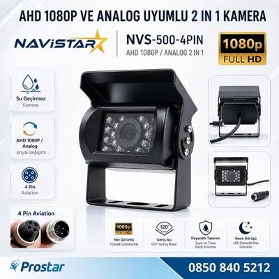 Şapkalı AHD 1080P ve Analog Pal Çevirilebilir Gece Görüşlü Metal Ayaklı Full HD Kamera